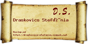 Draskovics Stefánia névjegykártya